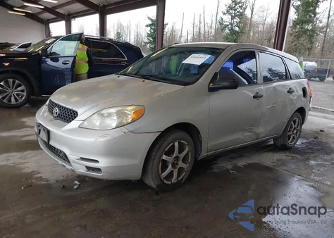 2003 Toyota Matrix Standard z USA, uszkodzony, nr VIN 2T1KR32E33C089677